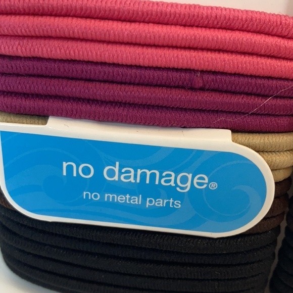 Scunci Hair Ties Ponytail Elastics No Metal Pink Tan Brown Black 3 Packs - Picture 6 of 13